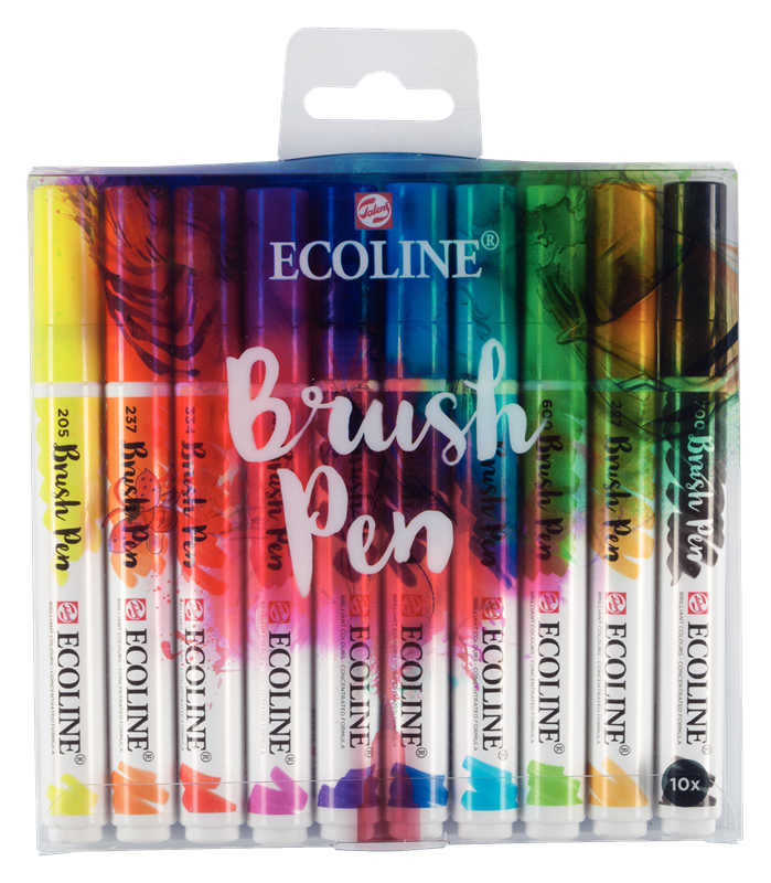 Ecoline Set van 10 Brush Pens