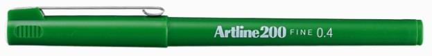 Artline 200 fineliner 0.4 groen