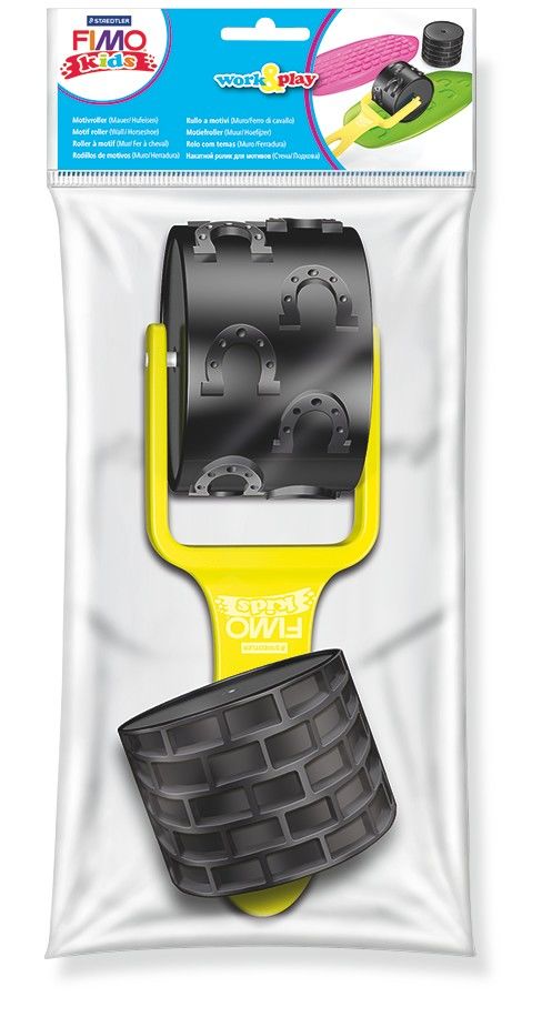 STAEDTLER FIMO kids Work&Play Roller à motif (mur/fer à cheval)
