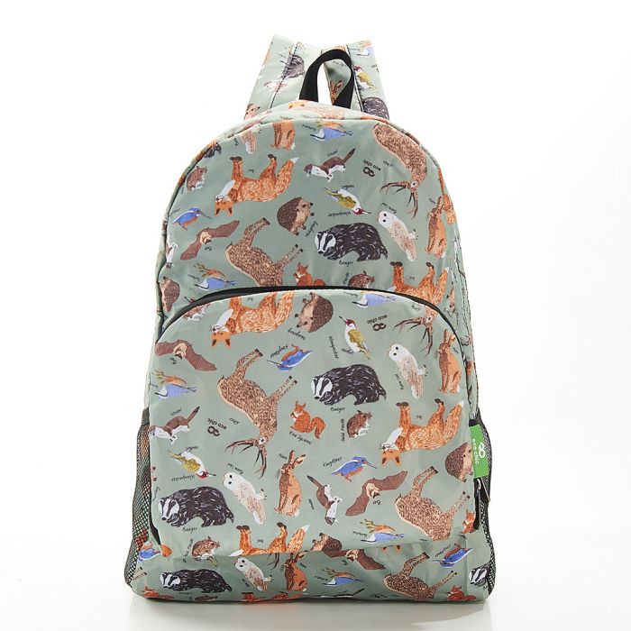 ECO CHIC Eco-Friendly backpack olive woodland