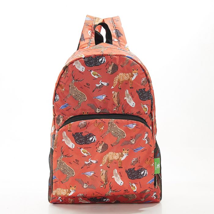 ECO CHIC Eco-Friendly backpack red woodland