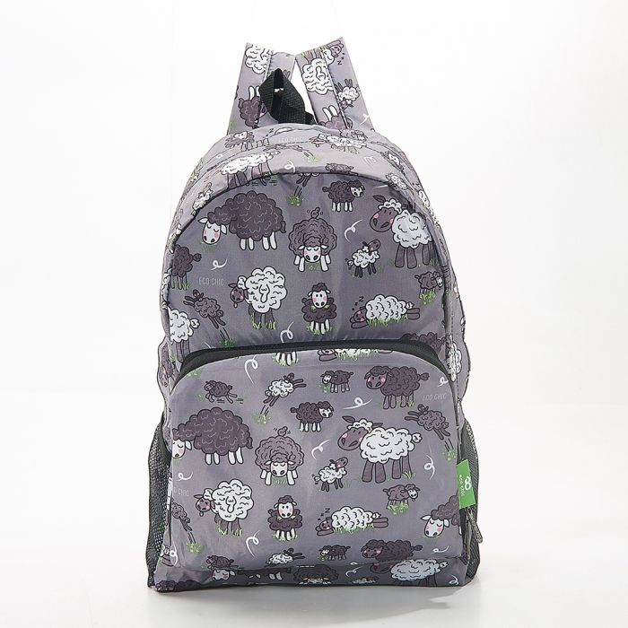ECO CHIC Eco-Friendly backpack grey sheep