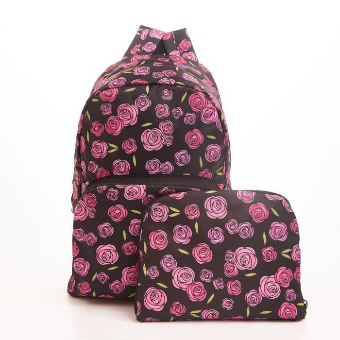 ECO CHIC Eco-Friendly backpack black Macintosch rose