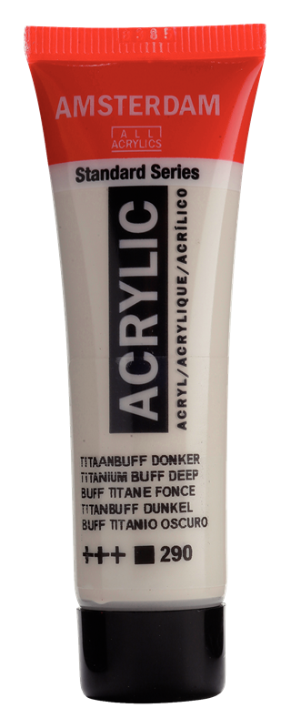 Amsterdam Standard Series Acrylverf Tube 20 ml Titaanbuff Donker 290
