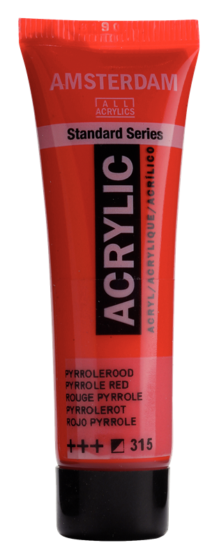 Amsterdam Standard Series Acrylique Tube 20 ml Rouge Pyrrole 315