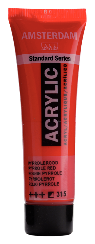 Amsterdam Standard Series Acrylverf Tube 20 ml Pyrrolerood 315