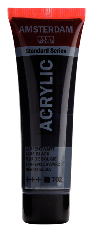 Amsterdam Standard Series Acrylverf Tube 20 ml Lampenzwart 702