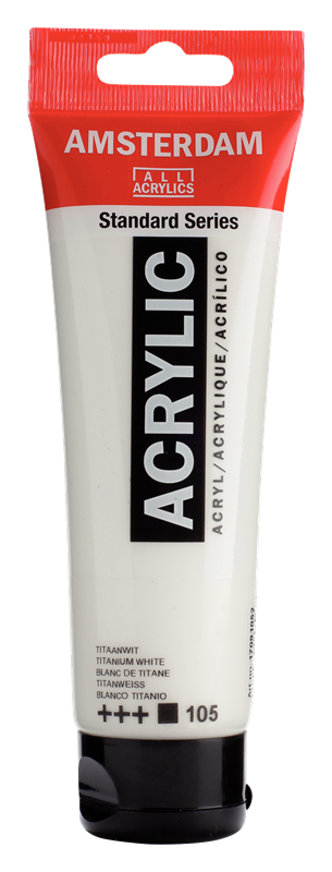Amsterdam Standard Series Acrylverf Tube 120 ml Titaanwit 105