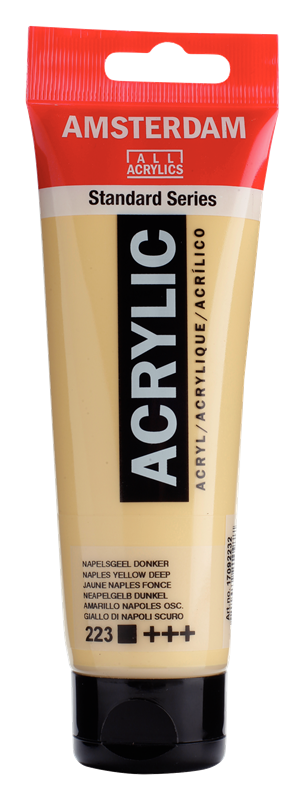 Amsterdam Standard Series Acrylverf Tube 120 ml Napelsgeel Donker 223