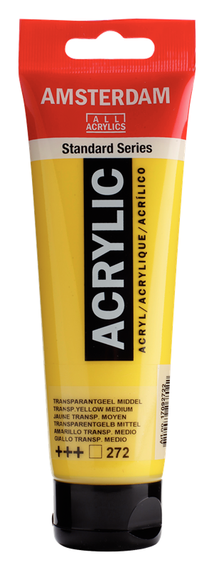 Amsterdam Standard Series Acrylverf Tube 120 ml Transparantgeel Middel 272