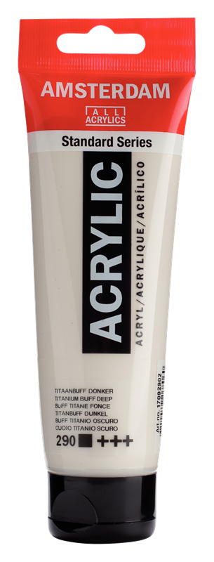 Amsterdam Standard Series Acrylverf Tube 120 ml Titaanbuff Donker 290