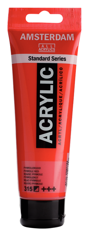 Amsterdam Standard Series Acrylique Tube 120 ml Rouge Pyrrole 315