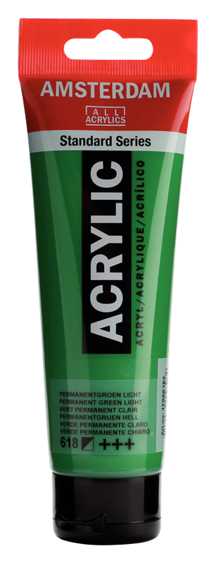 Amsterdam Standard Series Acrylique Tube 120 ml Vert Permanent Clair 618