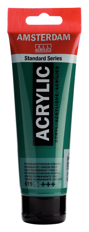Amsterdam Standard Series Acrylverf Tube 120 ml Permanentgroen Donker 619
