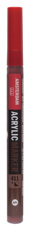 Amsterdam Marqueur Acrylique 2 mm Terre de Sienne Brûlée 411