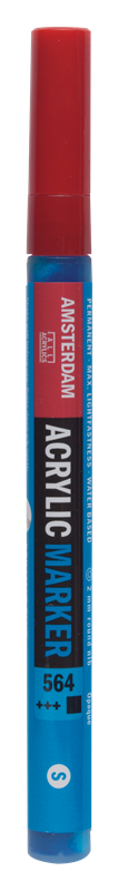 Amsterdam Acrylic Marker 2 mm Briljantblauw 564