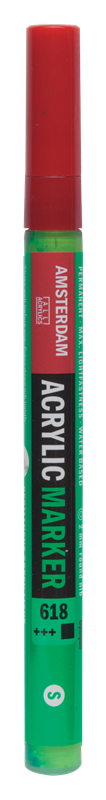 Amsterdam Marqueur Acrylique 2 mm Vert Permanent Clair 618