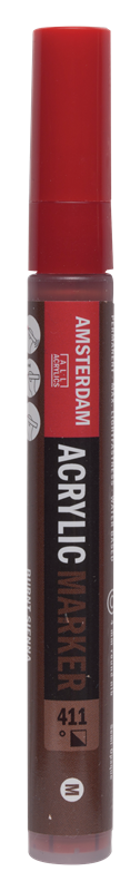 Amsterdam Marqueur Acrylique 4 mm Terre de Sienne Brûlée 411