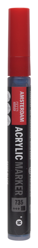 Amsterdam Marqueur Acrylique 4 mm Noir Oxyde 735