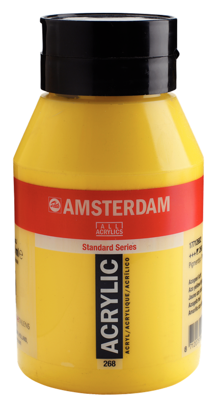 Amsterdam Standard Series Acrylverf Pot 1000 ml Azogeel Licht 268