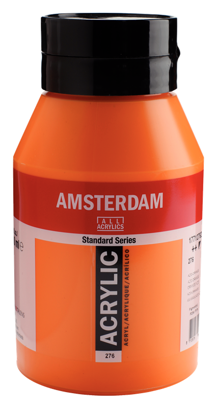 Amsterdam Standard Series Acrylverf Pot 1000 ml Azo-Oranje 276