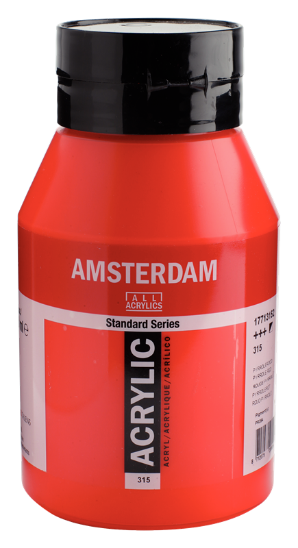 Amsterdam Standard Series Acrylique Pot 1000 ml Rouge Pyrrole 315