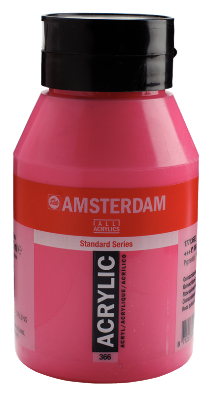 Amsterdam Standard Series Acrylverf Pot 1000 ml Quinacridoneroze 366