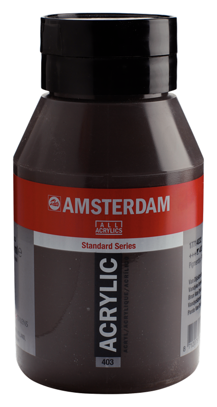 Amsterdam Standard Series Acrylique Pot 1000 ml Brun Van Dyck 403