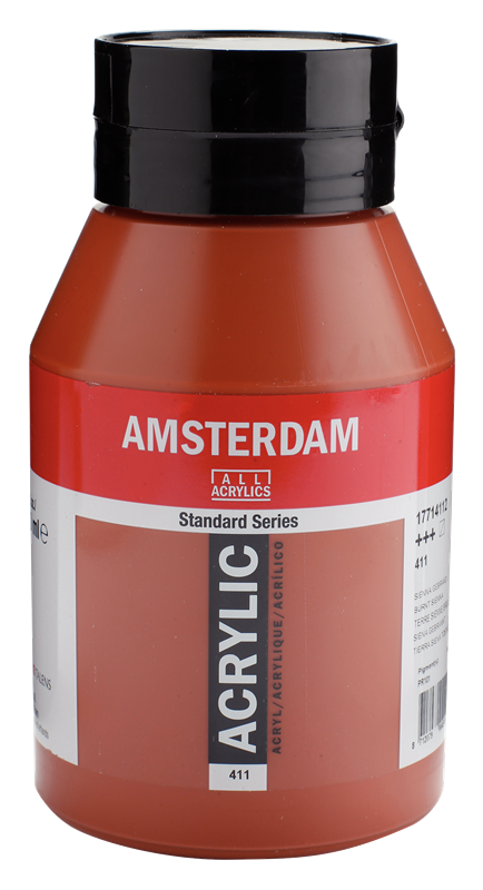 Amsterdam Standard Series Acrylique Pot 1000 ml Terre de Sienne Brûlée 411