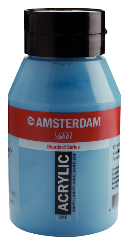 Amsterdam Standard Series Acrylique Pot 1000 ml Bleu Royal 517