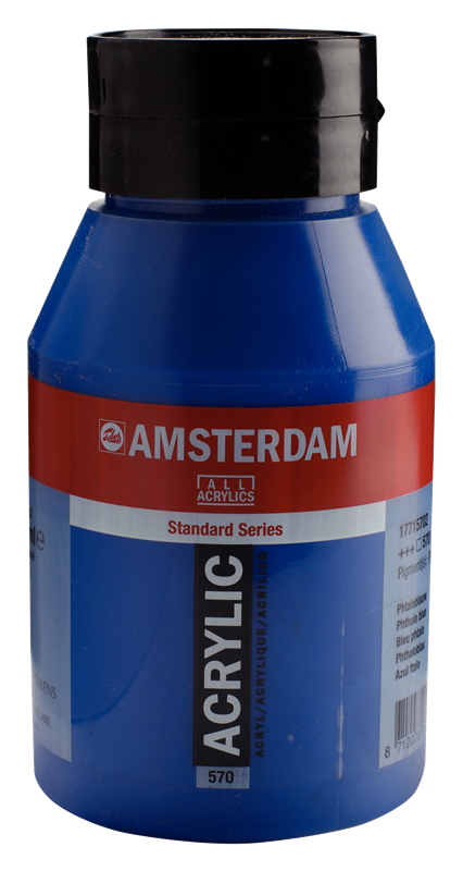 Amsterdam Standard Series Acrylverf Pot 1000 ml Phtaloblauw 570