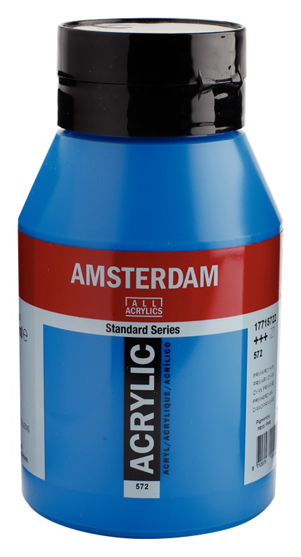 Amsterdam Standard Series Acrylique Pot 1000 ml Cyan Primaire 572