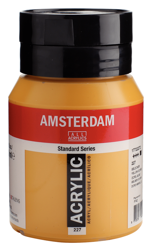 Amsterdam Standard Series Acrylique Pot 500 ml Ocre Jaune 227