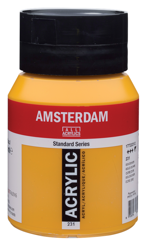 Amsterdam Standard Series Acrylique Pot 500 ml Ocre d'Or 231