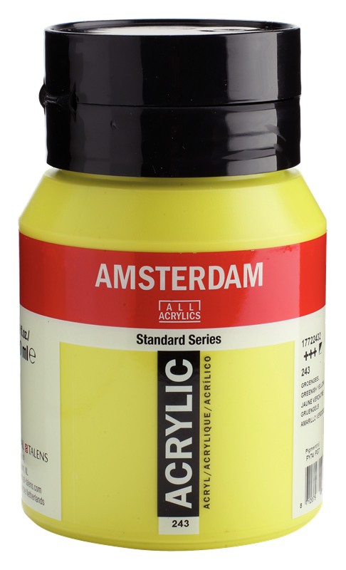 Amsterdam Standard Series Acrylverf Pot 500 ml Groengeel 243