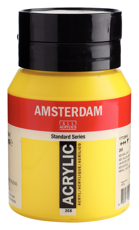 Amsterdam Standard Series Acrylverf Pot 500 ml Azogeel Licht 268