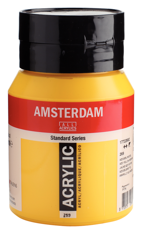 Amsterdam Standard Series Acrylverf Pot 500 ml Azogeel Middel 269