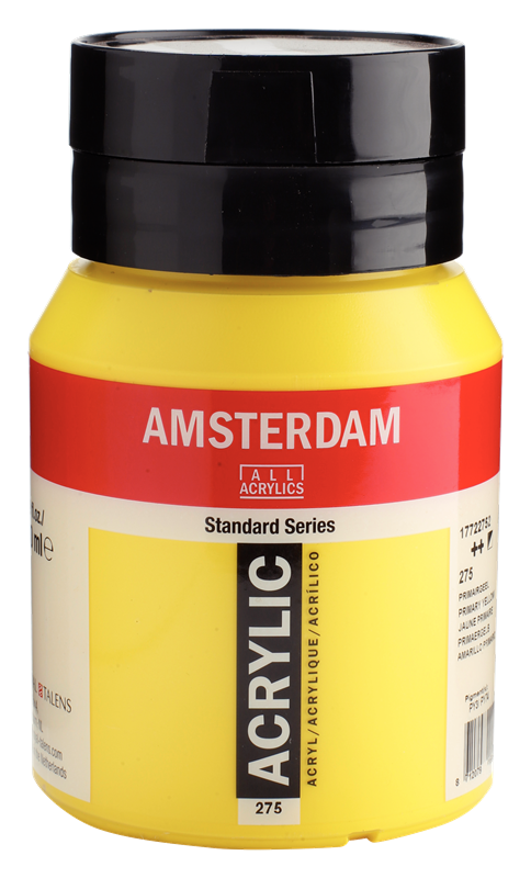 Amsterdam Standard Series Acrylique Pot 500 ml Jaune Primaire 275