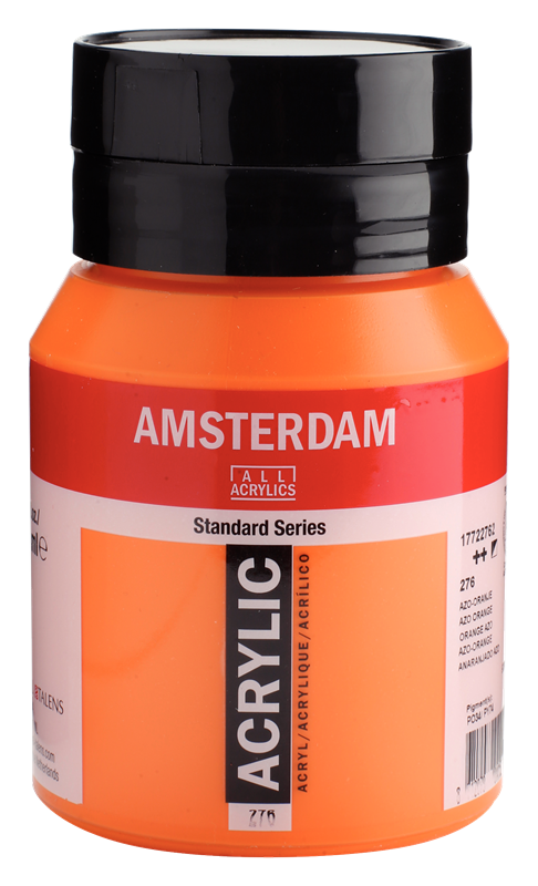Amsterdam Standard Series Acrylverf Pot 500 ml Azo-Oranje 276