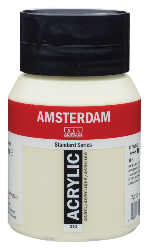 Amsterdam Standard Series Acrylique Pot 500 ml Jaune de Naples Vert 282