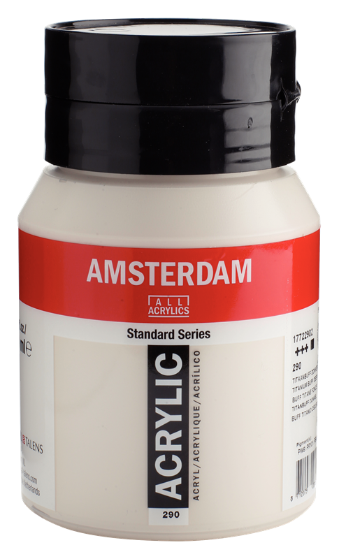 Amsterdam Standard Series Acrylverf Pot 500 ml Titaanbuff Donker 290