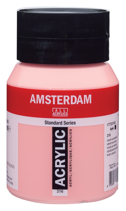 Amsterdam Standard Series Acrylique Pot 500 ml Rose de Venise 316