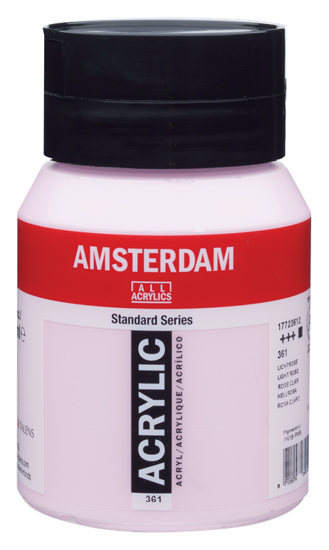 Amsterdam Standard Series Acrylique Pot 500 ml Rose Clair 361