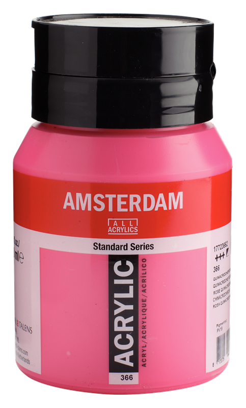 Amsterdam Standard Series Acrylique Pot 500 ml Rose Quinacridone 366
