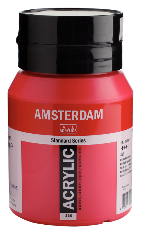 Amsterdam Standard Series Acrylique Pot 500 ml Magenta Primaire 369
