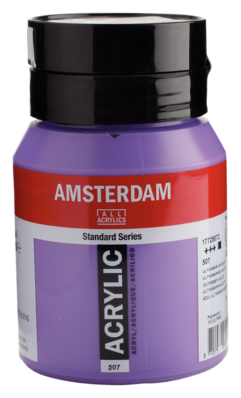 Amsterdam Standard Series Acrylique Pot 500 ml Outremer Violet 507