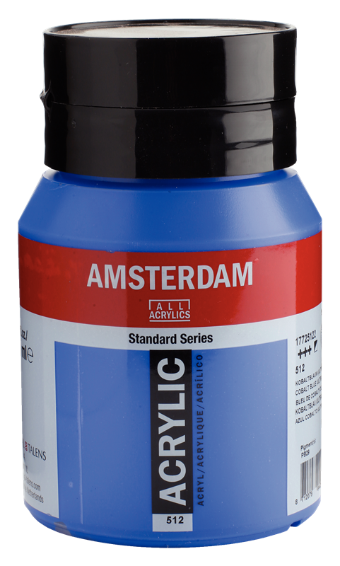Amsterdam Standard Series Acrylique Pot 500 ml Bleu de Cobalt (Outremer) 512