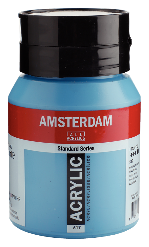 Amsterdam Standard Series Acrylique Pot 500 ml Bleu Royal 517