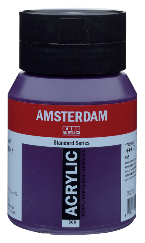 Amsterdam Standard Series Acrylverf Pot 500 ml Permanentblauwviolet 568