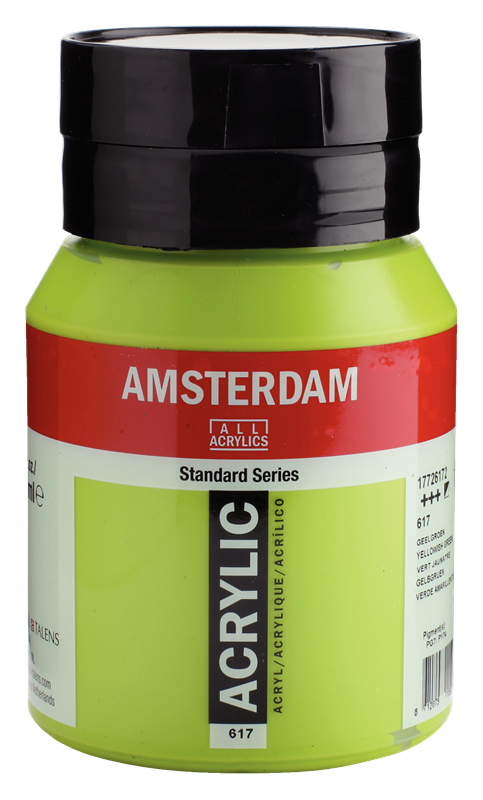 Amsterdam Standard Series Acrylique Pot 500 ml Vert Jaunâtre 617